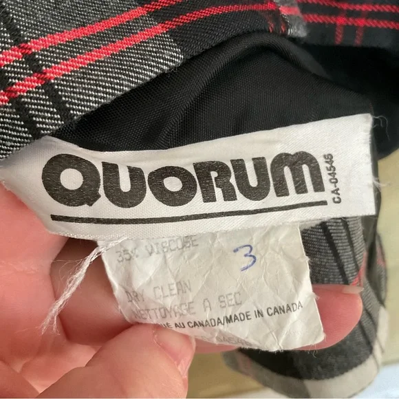 ​Quorum Vintage | 90s Plaid Skirt Suit Set | Clueless Core | S - Picture 9 of 14